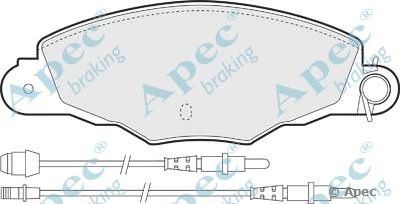 APEC BRAKING pad1033 -  Комплект тормозных колодок, дисковый тормоз
